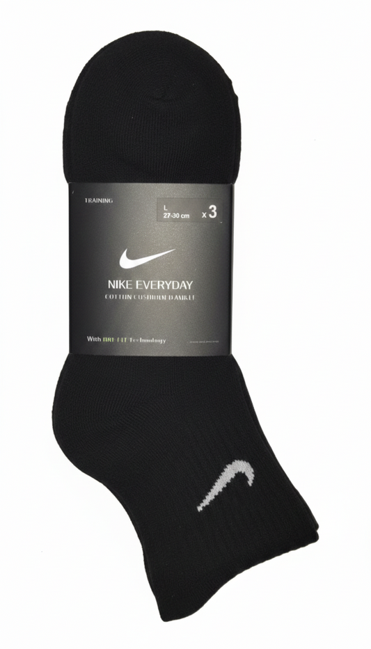 Premium Cotton Ankle Socks - Black – Unisex | JAN Store