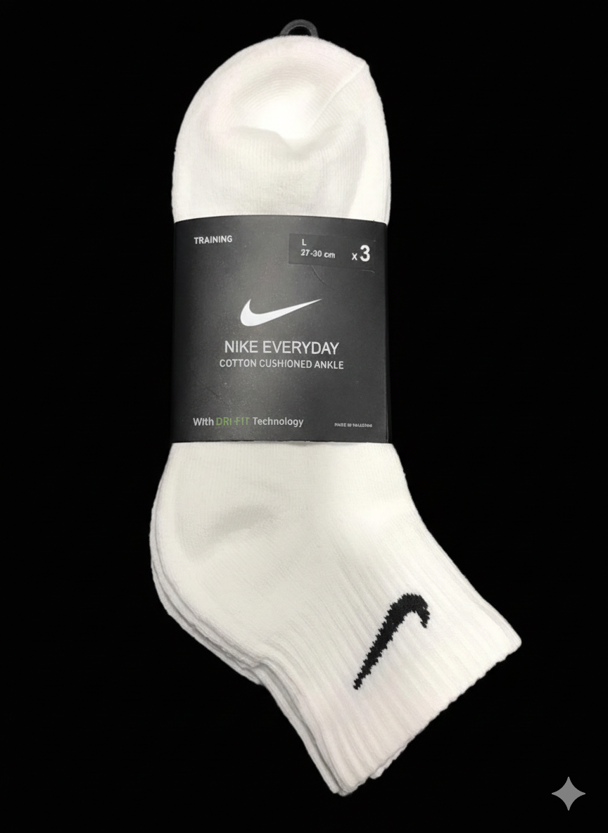 Premium Cotton Ankle Socks - White– Unisex | JAN Store