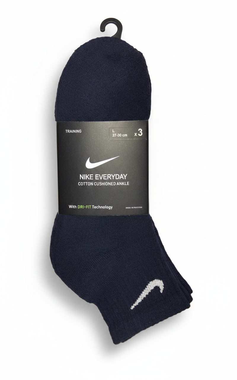 Premium Cotton Ankle Socks - Navy Blue – Unisex | JAN Store